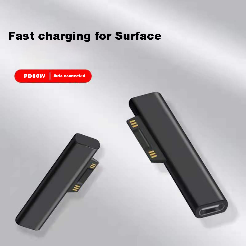 China PD65W USB-C Vrouw naar oppervlakte-oplaadadapter voor Microsoft Surface Pro | fabrikant