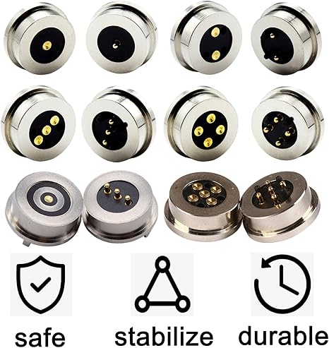 China High-Quality Female Charging Dock 1Pin 2Pin 3Pin 4Pin 5Pin Round Pogo Pin Magnetic Charging Connector manufacturer