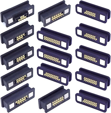 China Custom 6P/7P/8P/9P/10P/11P/12P/13P/14P/15P/16P/17P/18P/19P/20P Magnetic Pogo Pin Connectors for Charging and Data Transfer manufacturer