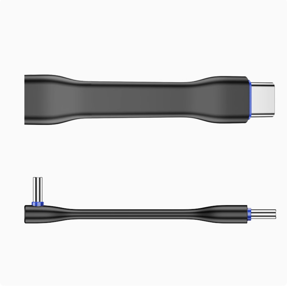 China PD60W Silicone 90-Degree Up/Down Angle 20Gbps USB C Short Flat Cable - High-Speed Data & Charging manufacturer