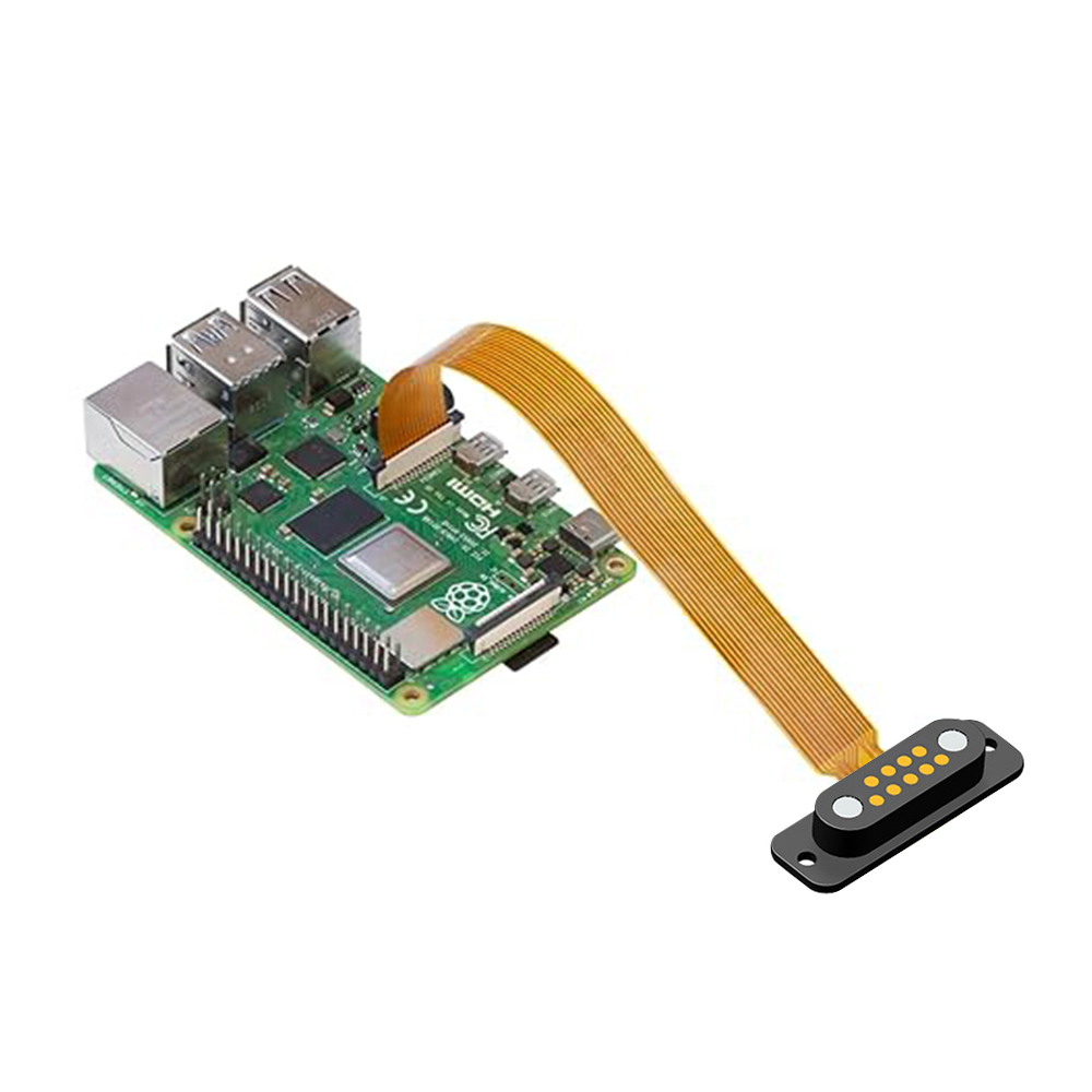 Aangepaste 8 pin 9 pin 16 pin pogo pin connector met FPC -kabel - OEM FPC POGO PIN -fabrikant