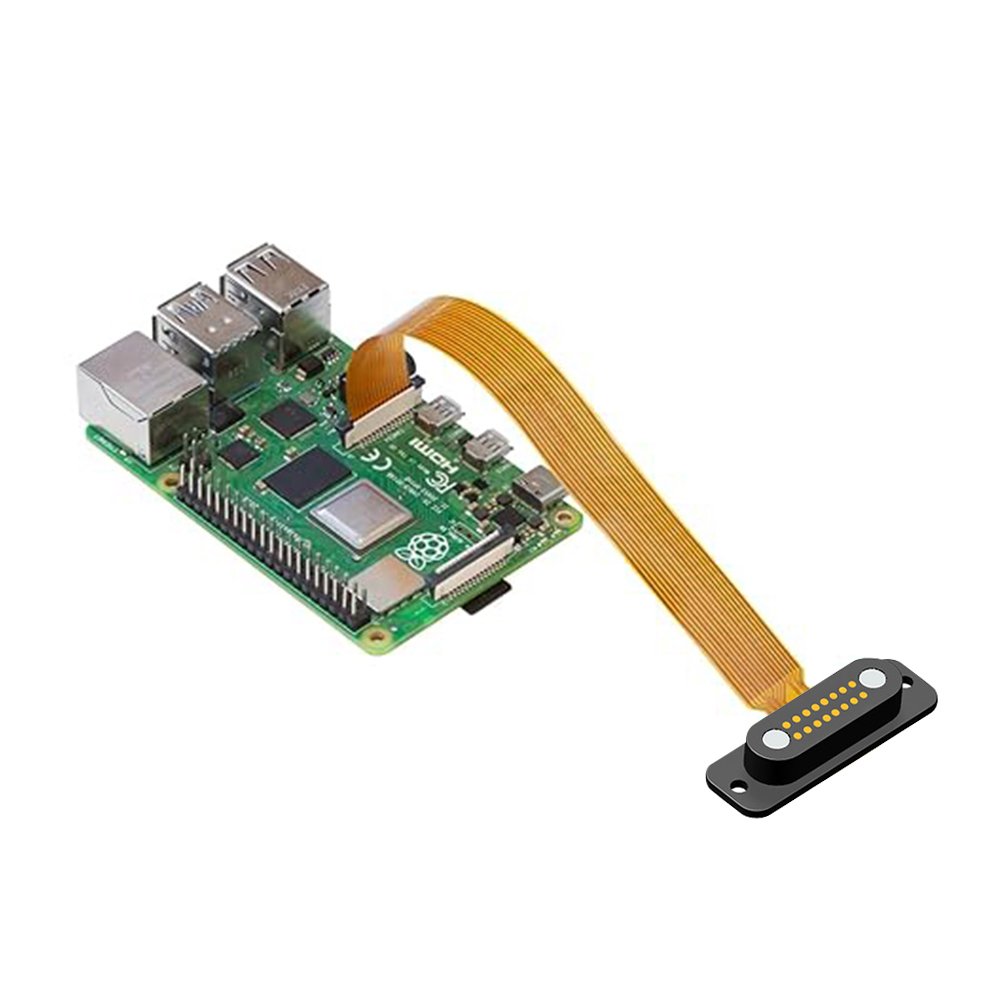 OEM FPC POGO PIN -kabel 16pin Veerbelaste POGO PIN FFC FPC -kabelassemblages