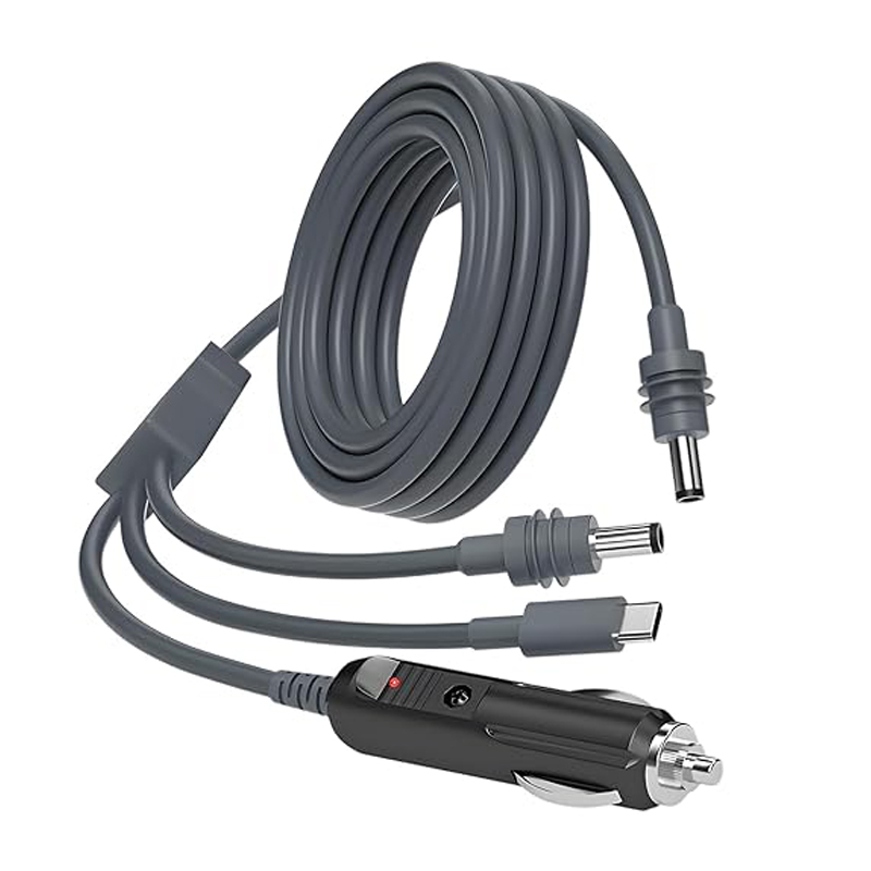 車のタバコライター＆USB-C＆DC電源ケーブル| 3-in-1出力ケーブル|カスタマイズ可能| ISO 13485/9001認定メーカー