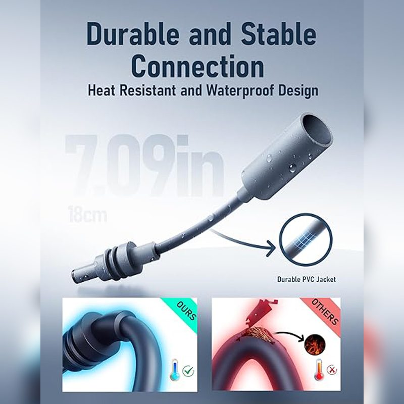 중국 스타 링크 미니 DC 확장 케이블 18cm - 스타 링크 미니 파이프 어댑터 및 오리지널 케이블 교체 용 방수 여성 대 남성 전력 어댑터 제조업체
