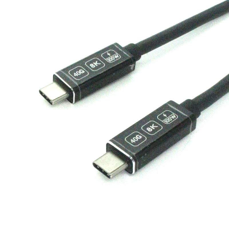 China PD100W 40Gbps USB Type-C Male to Type-C Male Cable|Thunderbolt-Compatible| ISO-Certified Manufacturer manufacturer