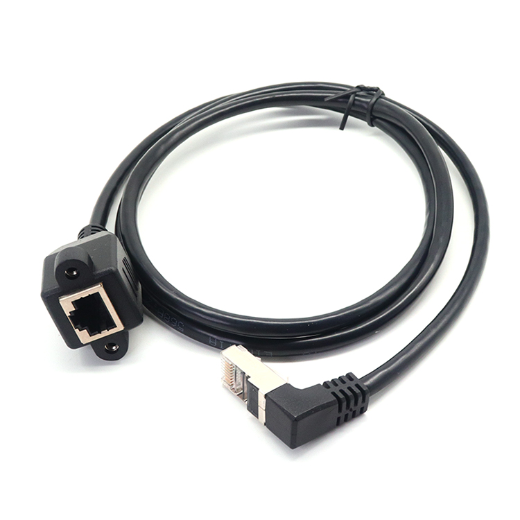 RJ45 Femmina con vite a 90 ° RJ45 Cavo di estensione maschile - Produttore di fabbrica di China OEM