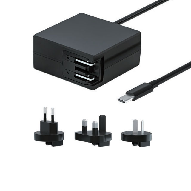 45W USB-C PD Fast Wall-Ladegerät mit austauschbarer EU/UK/AU-Reisestecker-Compact & Universal Design for Business Travel