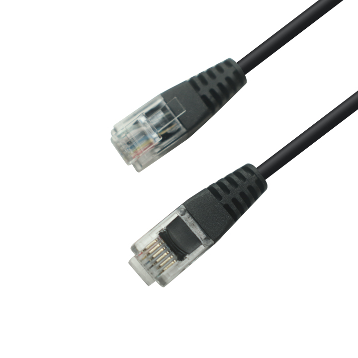 Çin RJ12 Erkek - RJ12 Erkek Kablosu | 6P6C Modüler Telefon ve Veri Kablosu | ISO13485 & ISO9001 Sertifikalı Üretici üretici firma