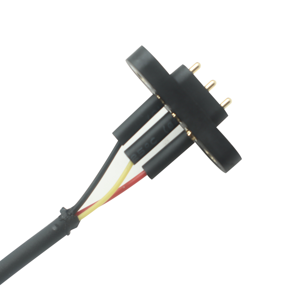China ABERTO PARA Cabo Enrolado para Conector Pogo Pin 3Pin para Carregamento de Tablet | Fabricante de cabo de mola magnética personalizado fabricante