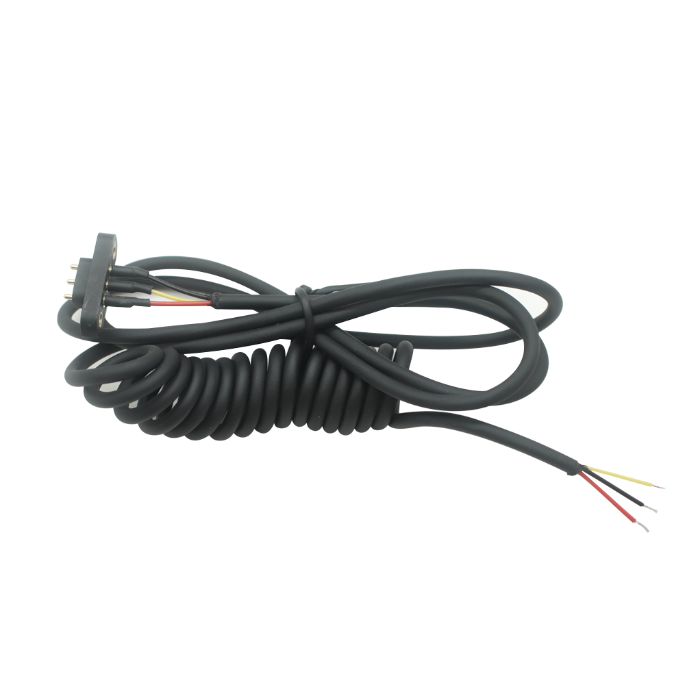 China ABERTO PARA Cabo Enrolado para Conector Pogo Pin 3Pin para Carregamento de Tablet | Fabricante de cabo de mola magnética personalizado fabricante