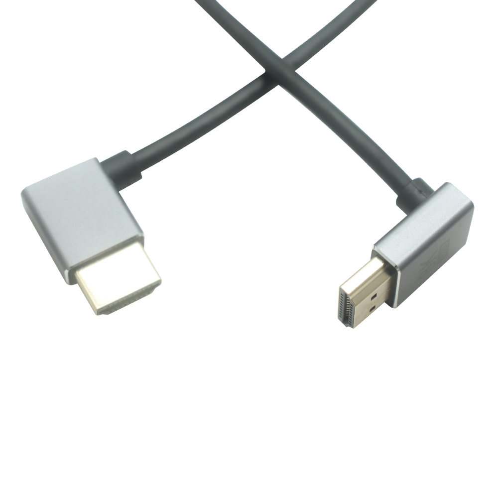 Chine Câble HDMI mâle angle gauche vers angle vers le bas – Fabricant certifié ISO9001 | R&D personnalisé et approvisionnement en vrac fabricant