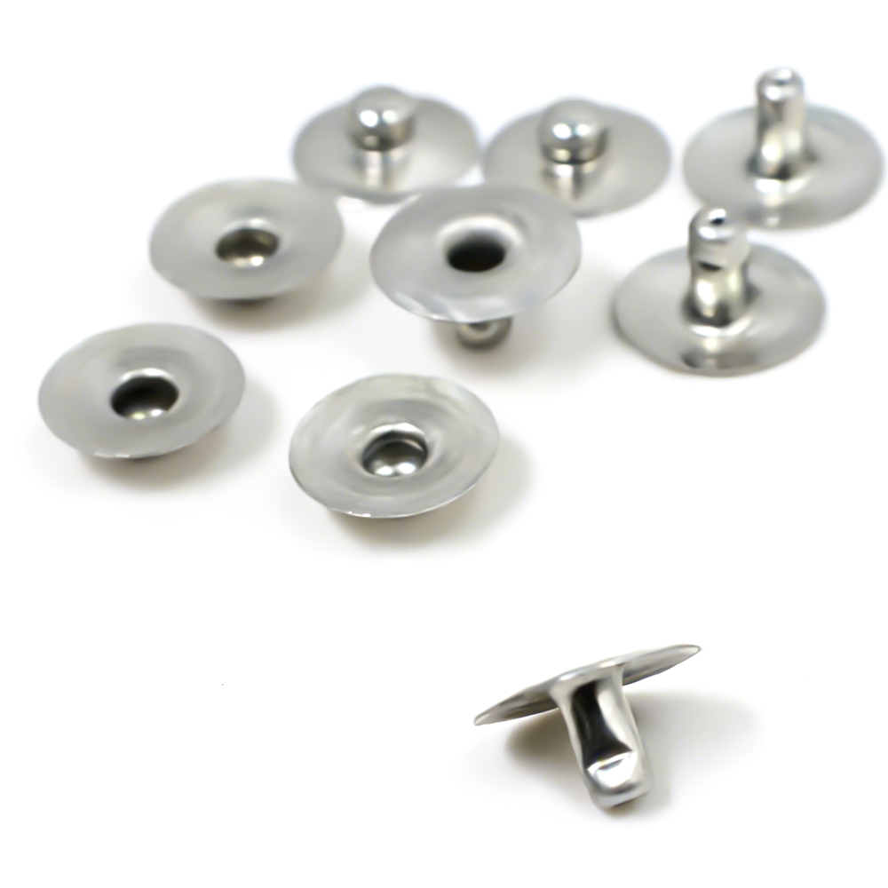 porcelana Conector de botón a presión macho de 3,9 mm de acero inoxidable para electrodos médicos fabricante