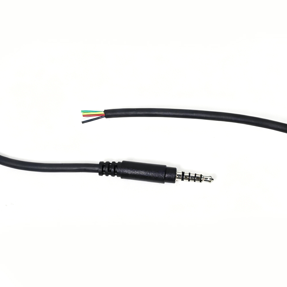 China 3,5 mm 5-polige audio-mannetje naar open 5-aderige kabel / kabelfabrikant fabrikant