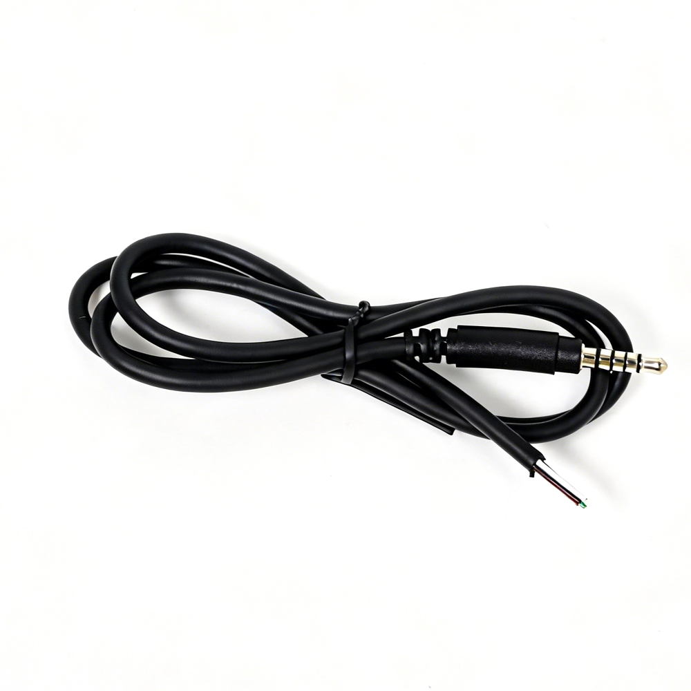China 3,5 mm 5-polige audio-mannetje naar open 5-aderige kabel / kabelfabrikant fabrikant