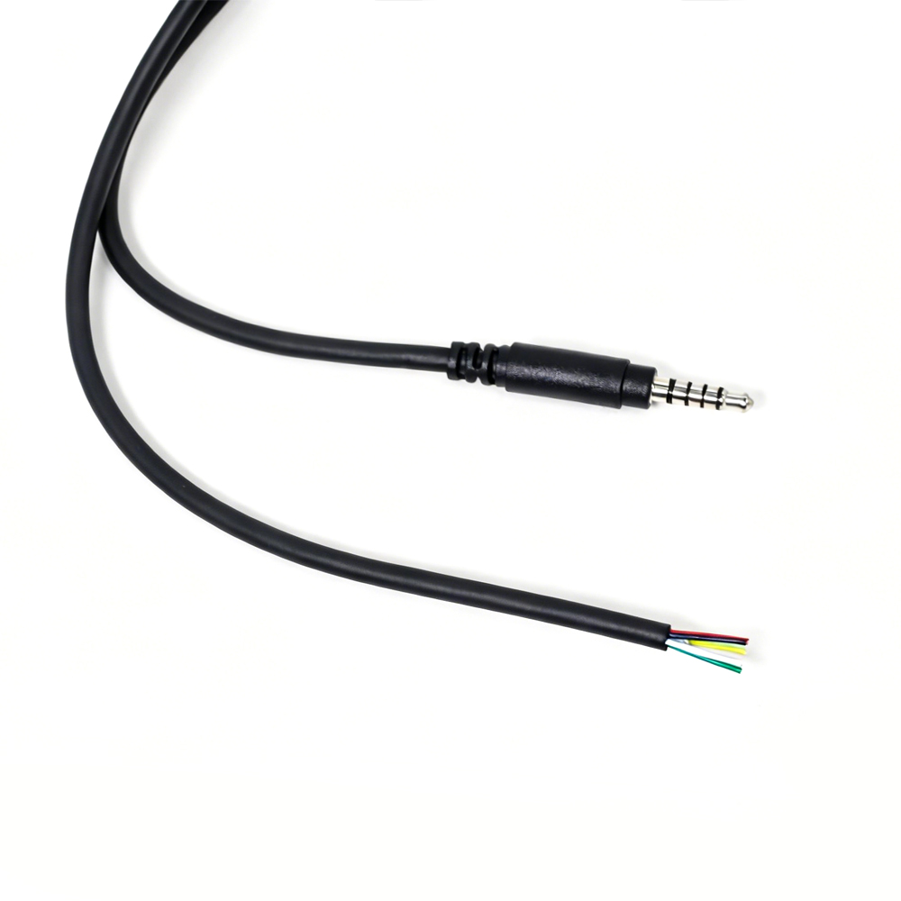 China 3,5 mm 5-polige audio-mannetje naar open 5-aderige kabel / kabelfabrikant fabrikant