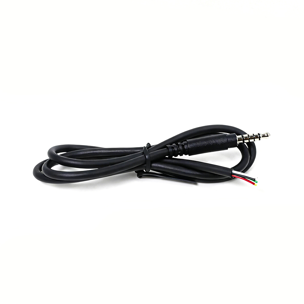 China 3,5 mm 5-polige audio-mannetje naar open 5-aderige kabel / kabelfabrikant fabrikant