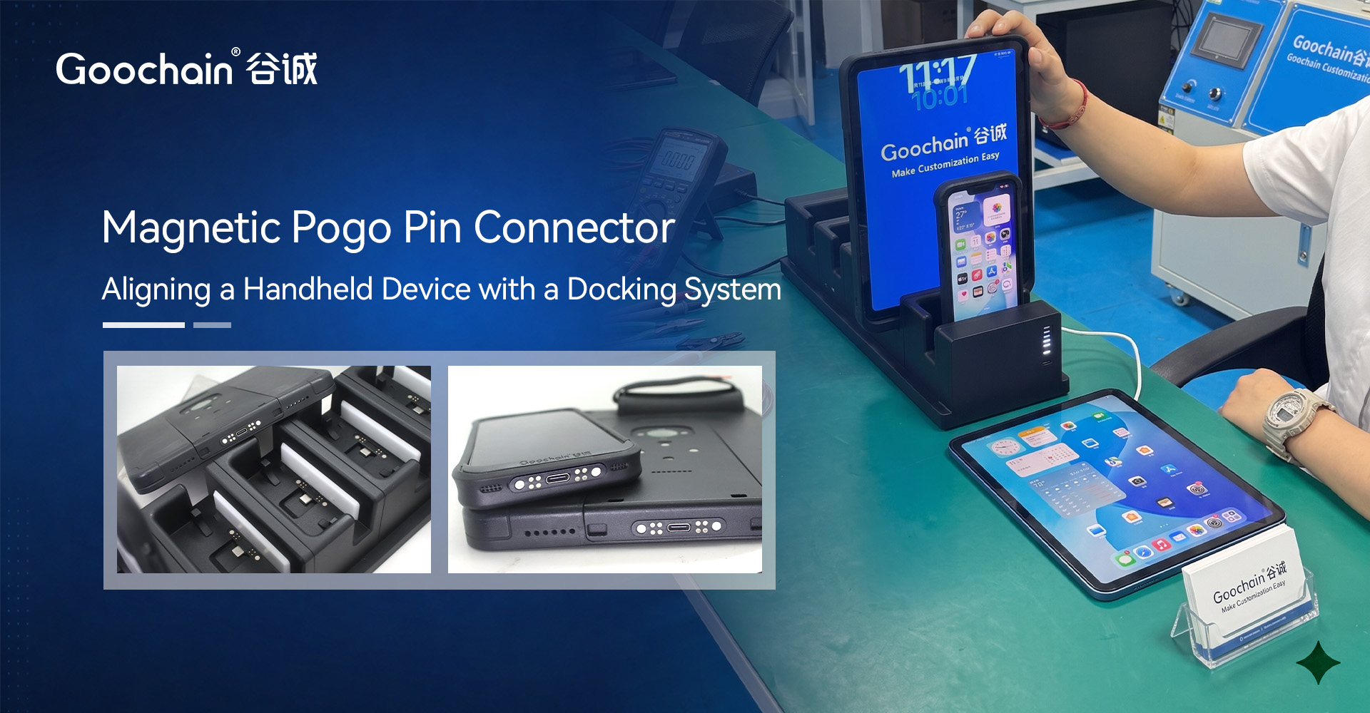 Magnetic Pogo Pin Connectors for High-Speed Docking Systems
