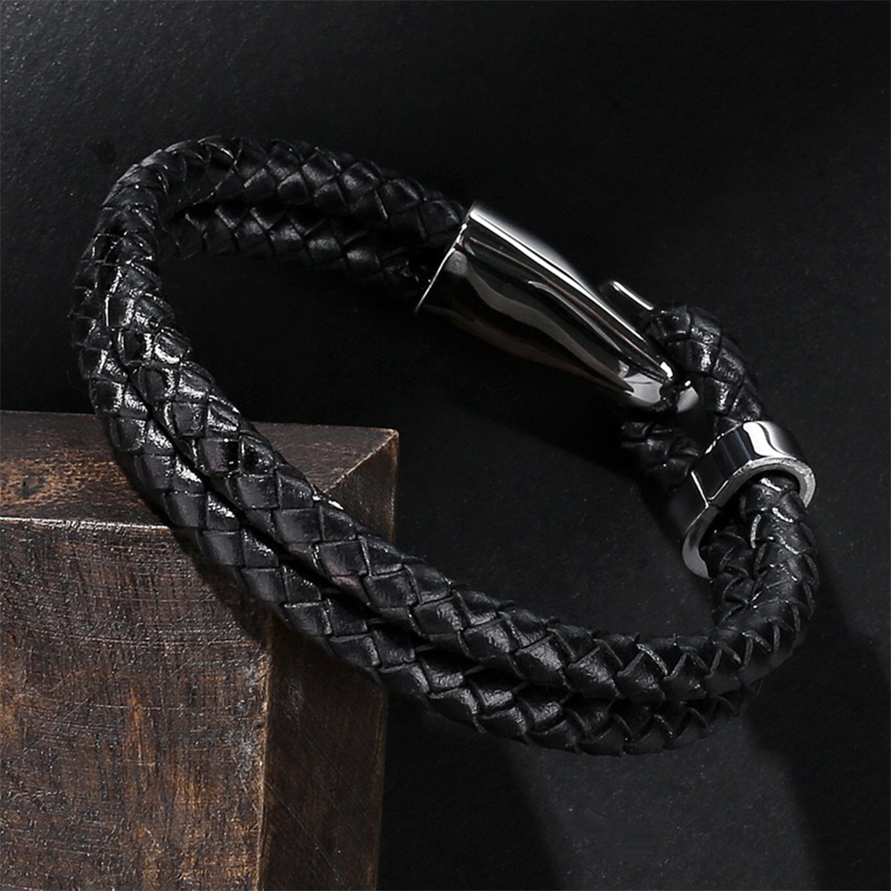 316 Stainless steel leather bracelets manufacturer, stainless steel bracelet makers stainless steel jewelry supplier customize your designs