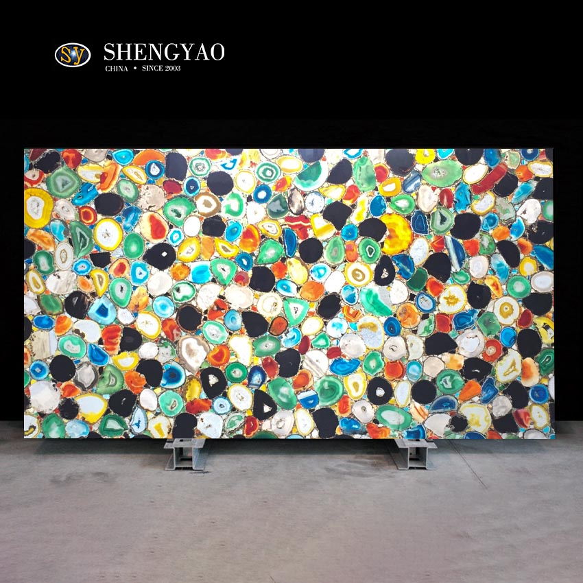 Backlit Mix Agate Slab