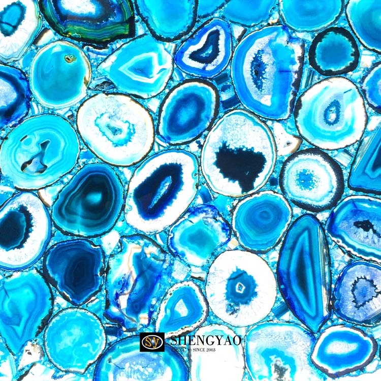 1200*1200mm透光蓝玛瑙地板