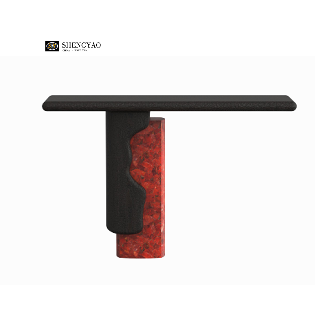 Tavolo da console di nuvola magica rossa ruby