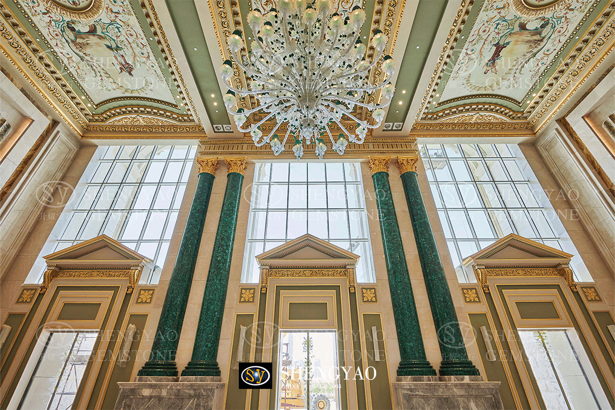 Green Malachite columns