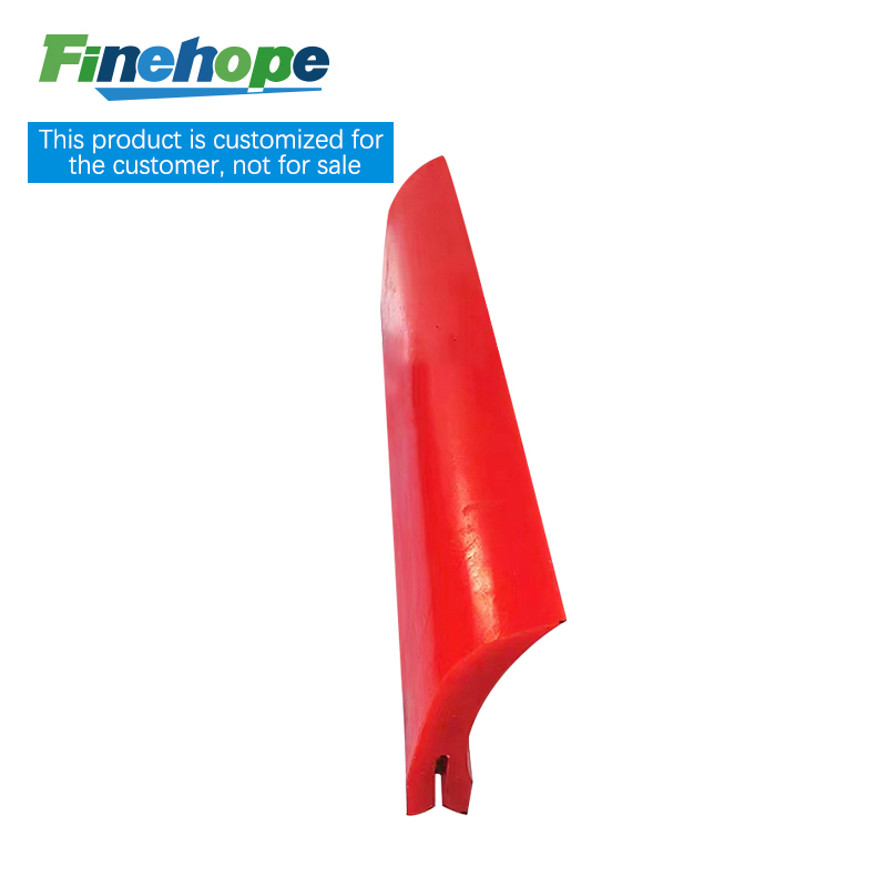 Polyurethan-Reiniger des chinesischen Herstellers reinigt speziell hergestellte primäre PU-Schaber-Förderbandkopf-Riemenscheibenschaber