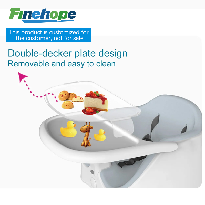 Leichter, einteiliger, ungiftiger, multifunktionaler Baby-Esszimmerstuhl aus PU, Baby-Sitzerhöhung, Fütterungsstuhl