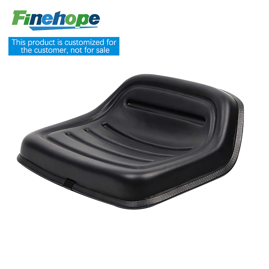 PU leather Seat Metal base with slides to adjust For Tractor Lawn mowers harvesters sweepers producer