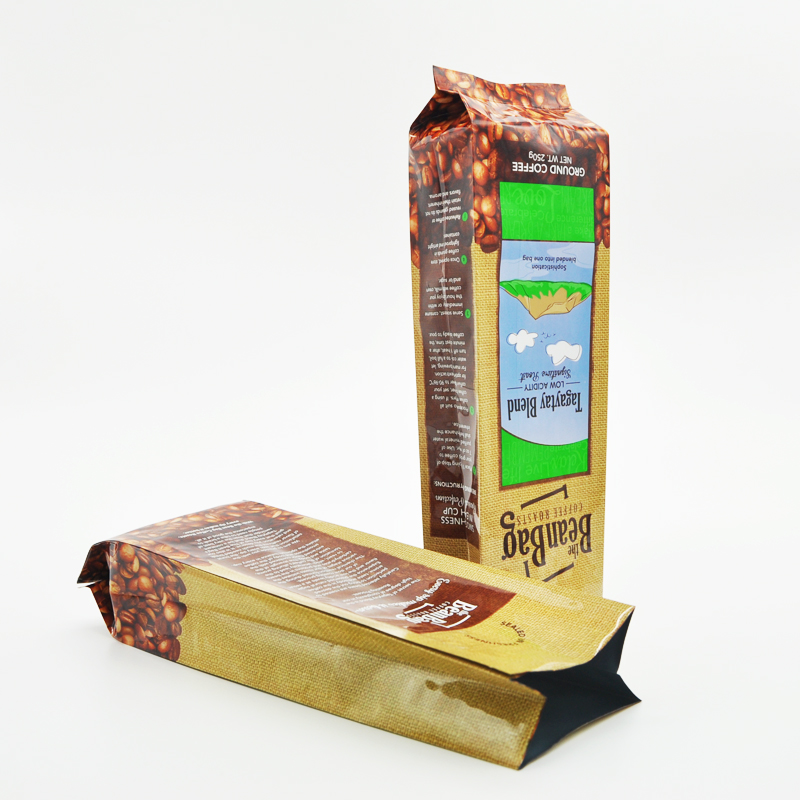 Side gusset coffee packaging bag custom printed high quality coffee bag