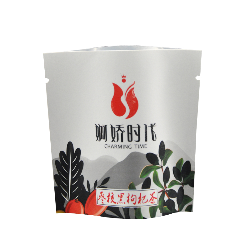 立ち上がる白いクラフト紙バッグ包装ポーチ食品グレード