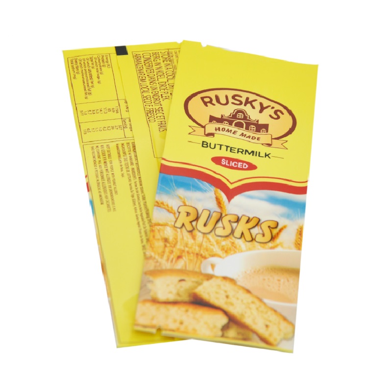 زعنفة بلاستيكية مطبوعة مخصصة / الحقيبة الختمية الخلفية للوجبات الخفيفة