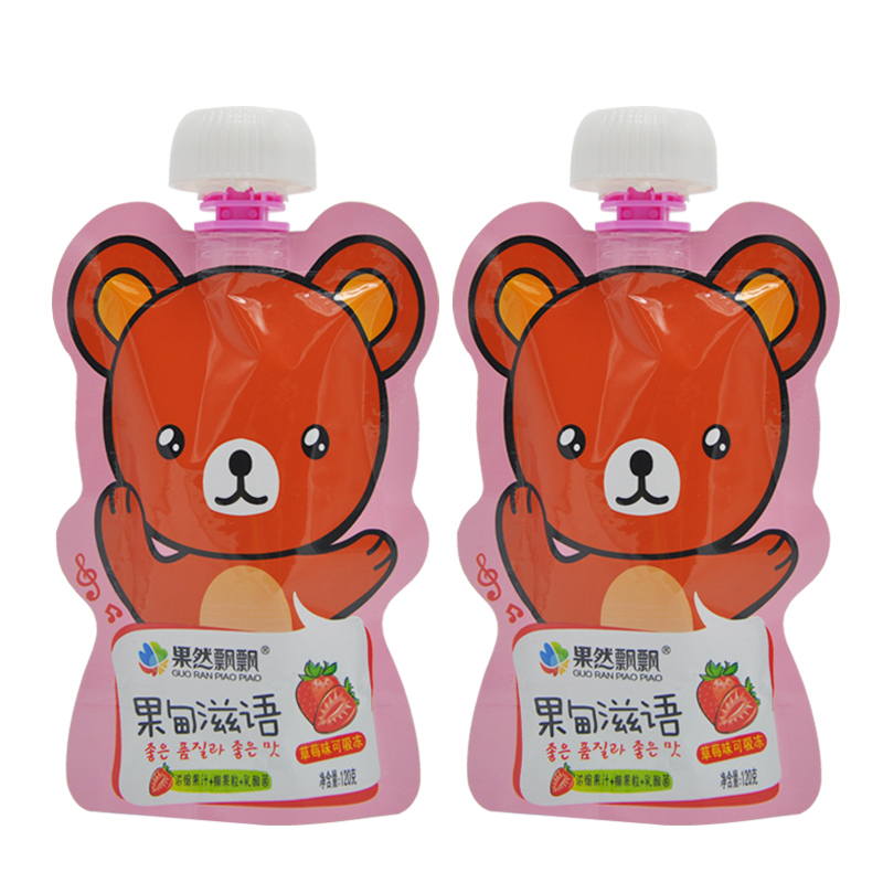 Food Grade Pouch Package With Spout Stand Up Reusable Plastic Juice Spout Pouch
