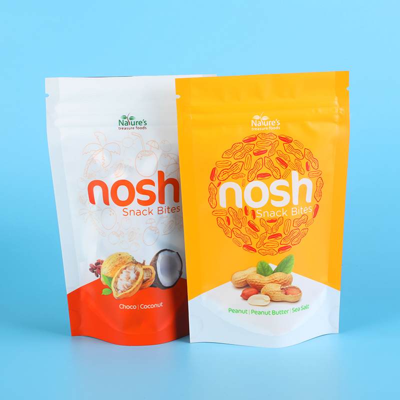 再封可能なジップロックドイパックスナック食品包装バッグスタンドアップポーチ包装ナッツ用ジッパーバッグ