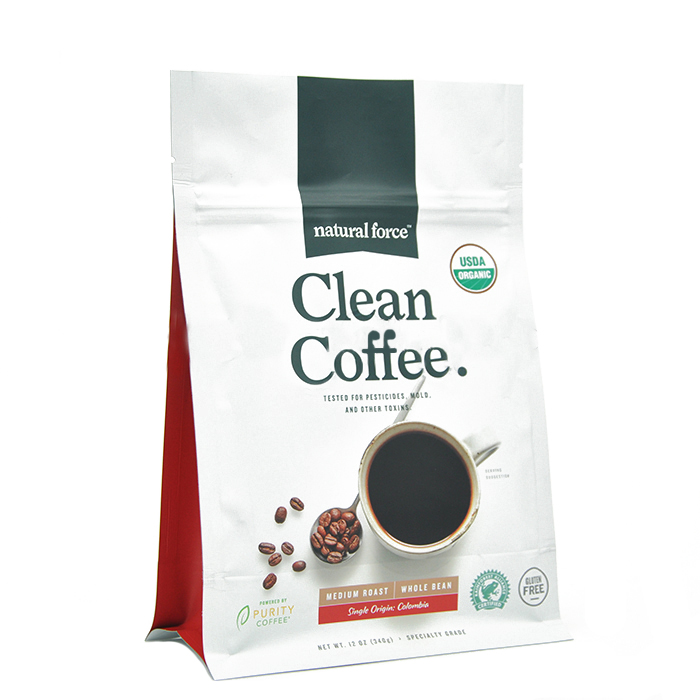 Bustina da tè con soffietto laterale in foglio di alluminio dal design personalizzato