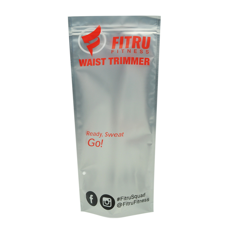 Lamenigita aluminia folio zipŝlosa sako staranta saketo / mata folia sako zipŝlosa sako klara fenestro kun presado