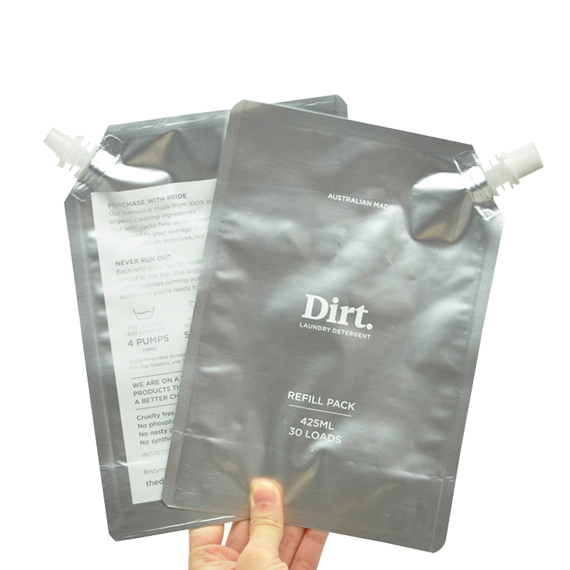 Aluminum foil Liquid Lotion Refill Pack Spout Pouch