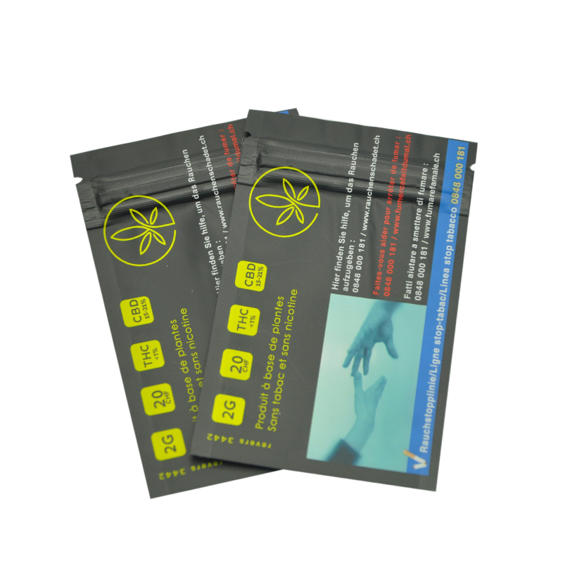 Custom food mylar ziplock seed packing smell proof bag packaging bags matte zip lock pouch with logo