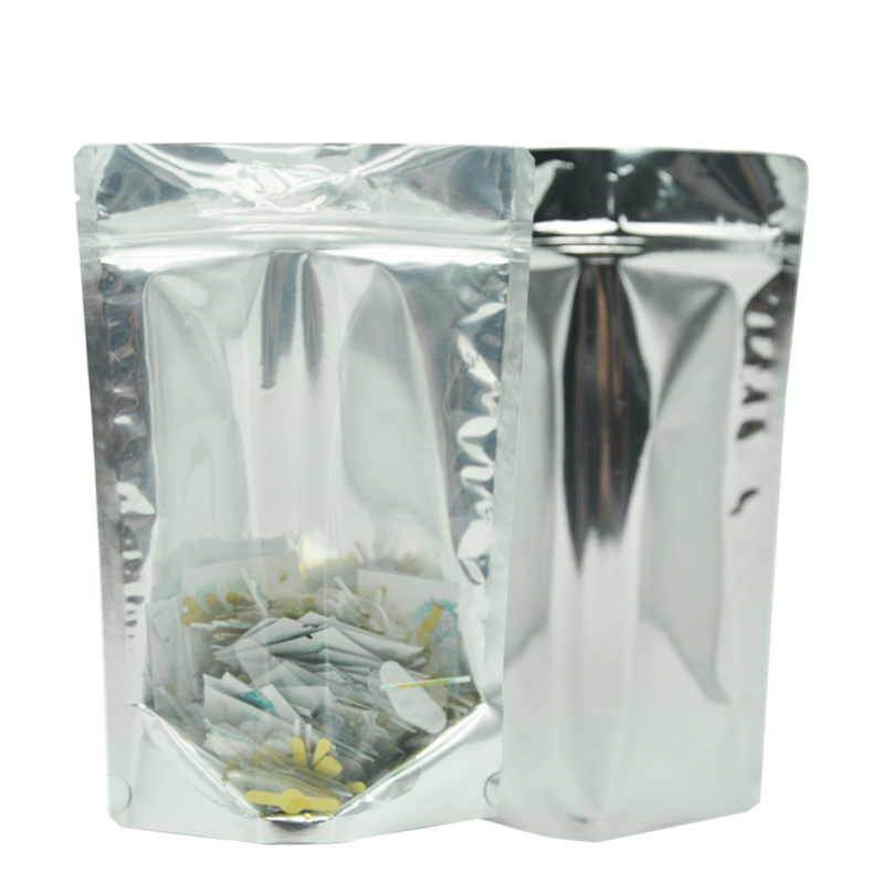 sac d'emballage en plastique de qualité alimentaire à fermeture à glissière en feuille de mylar refermable personnalisé