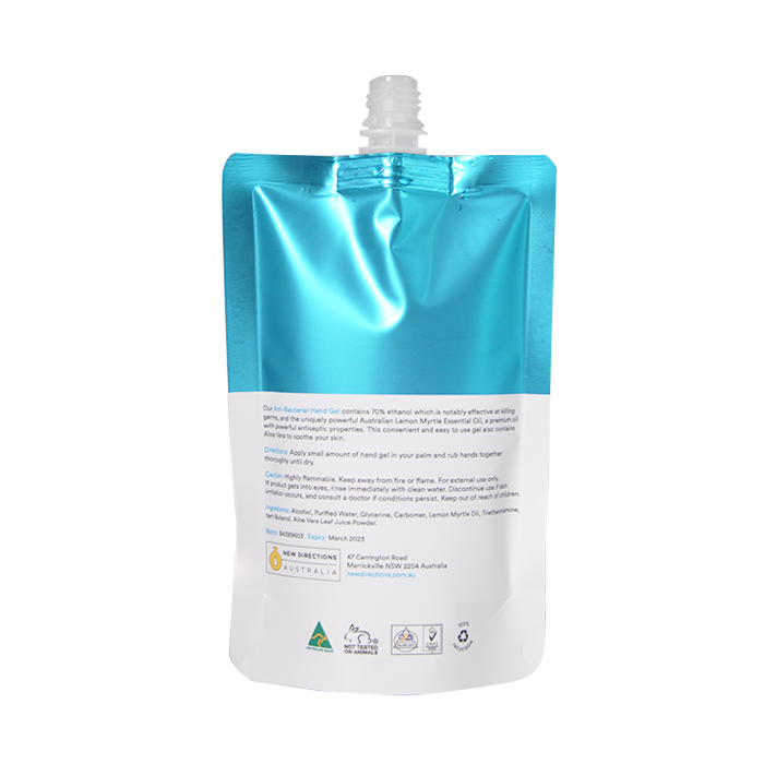 Customized vitamin water pouch with spout/stand up pouch with spout water/plastic water pouch with spout