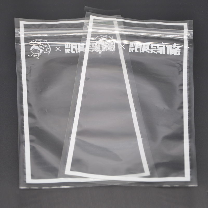 Transparente Drei-Seite-Versiegelungskartenkopf-Selbstkleber-Tasche Hochwertiges anpassbares Logo