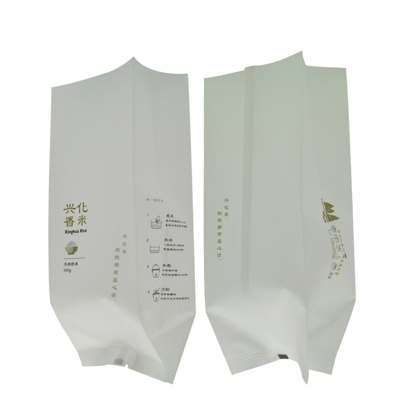 New Style Organic Biodegradable Rice Packaging Pouch Moisture Proof With Custom Design