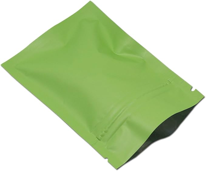 PANXIN100Pcs Zipper Lock Self Seal Flat Pouch for Zip Aluminum Foil Lock Package Bag Heat Sealable Candy Reclosable Bags