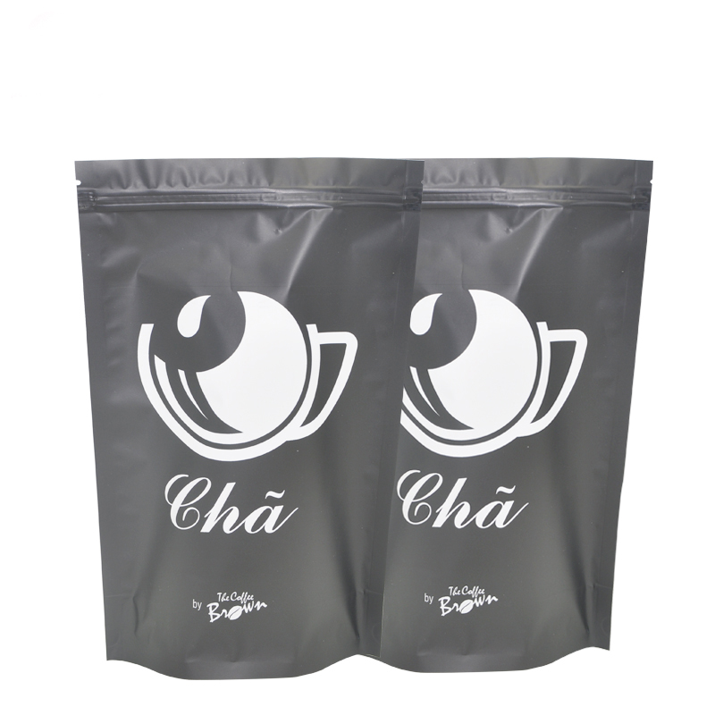 Alimentos com zíper de zíper para bolsa plástica embalagem de alimentos/ 3 laterais com zíper para café, biscoitos