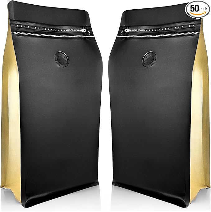 Coffee Bags With Valve Coffee Beans Bag with Heat Sealable Zipper Pouches