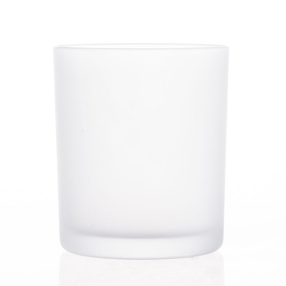 حامل شموع زجاج بلوري مع تعبئة شمع 11 أونصة