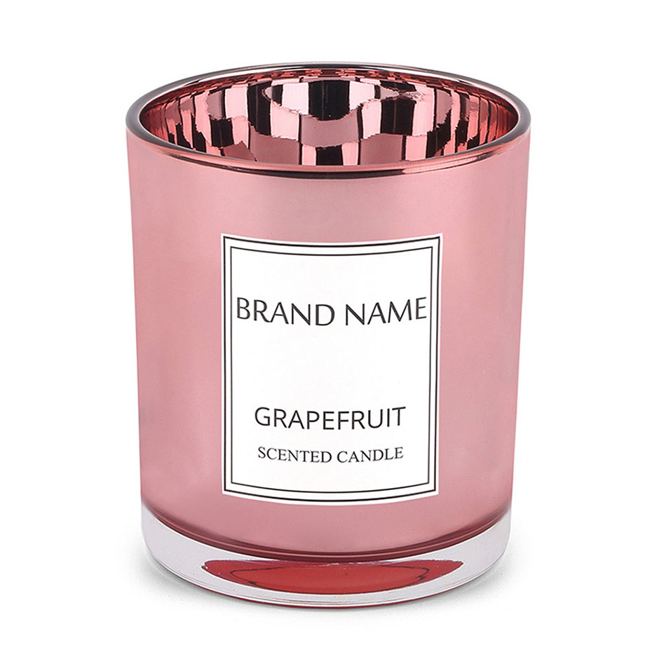 金属化玫瑰金蜡烛罐 11 盎司