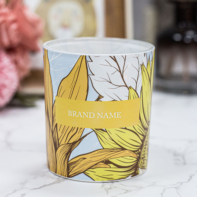 Cupwind Nowe wzory Świecznik Słonecznik 8oz