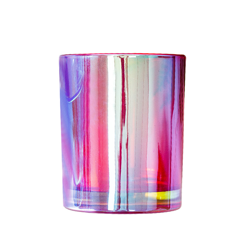 Iridescent Candle Holder Orchid 8oz