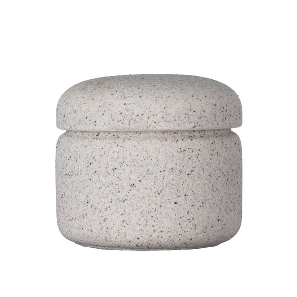 حامل شموع سيراميك للديكور المنزلي 11 أونصة مع غطاء